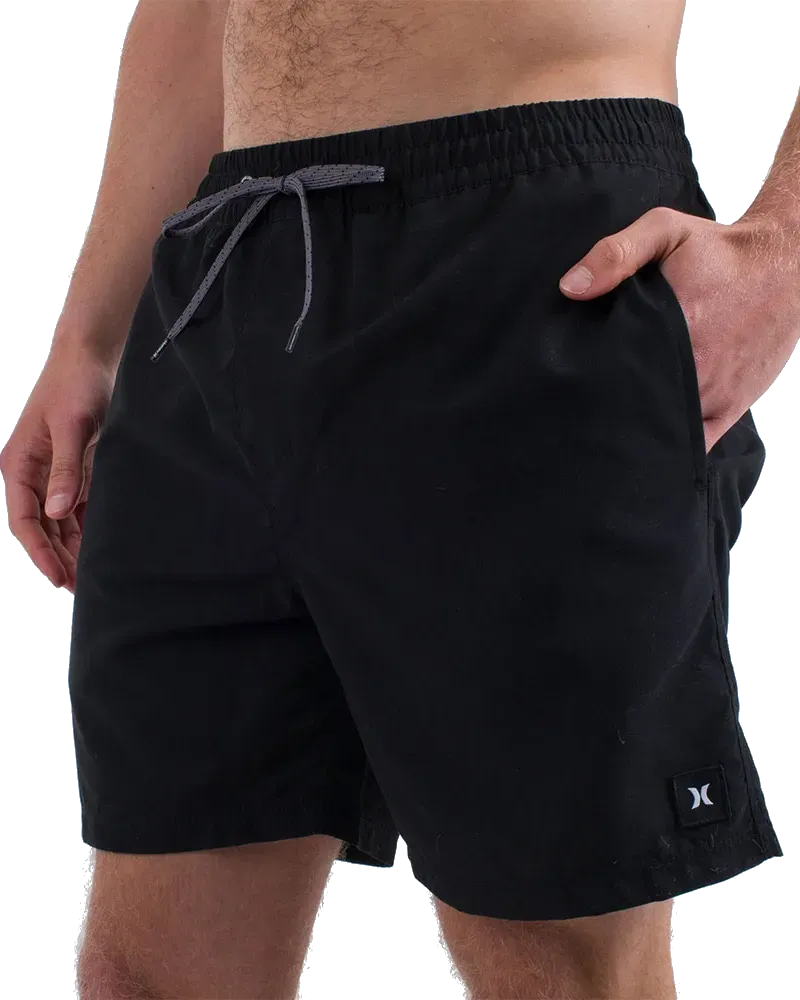 Hurley Clothing Icon Balboa Volley Shorts in Black