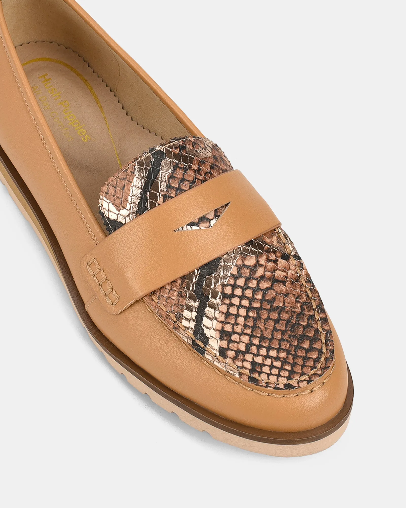 Hush Puppies	Shoes Diane Camel / Bronze Snake