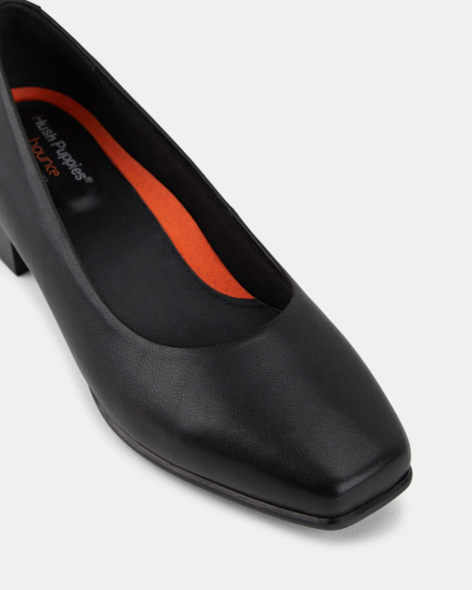 Hush Puppies	Shoes The Low Square Black
