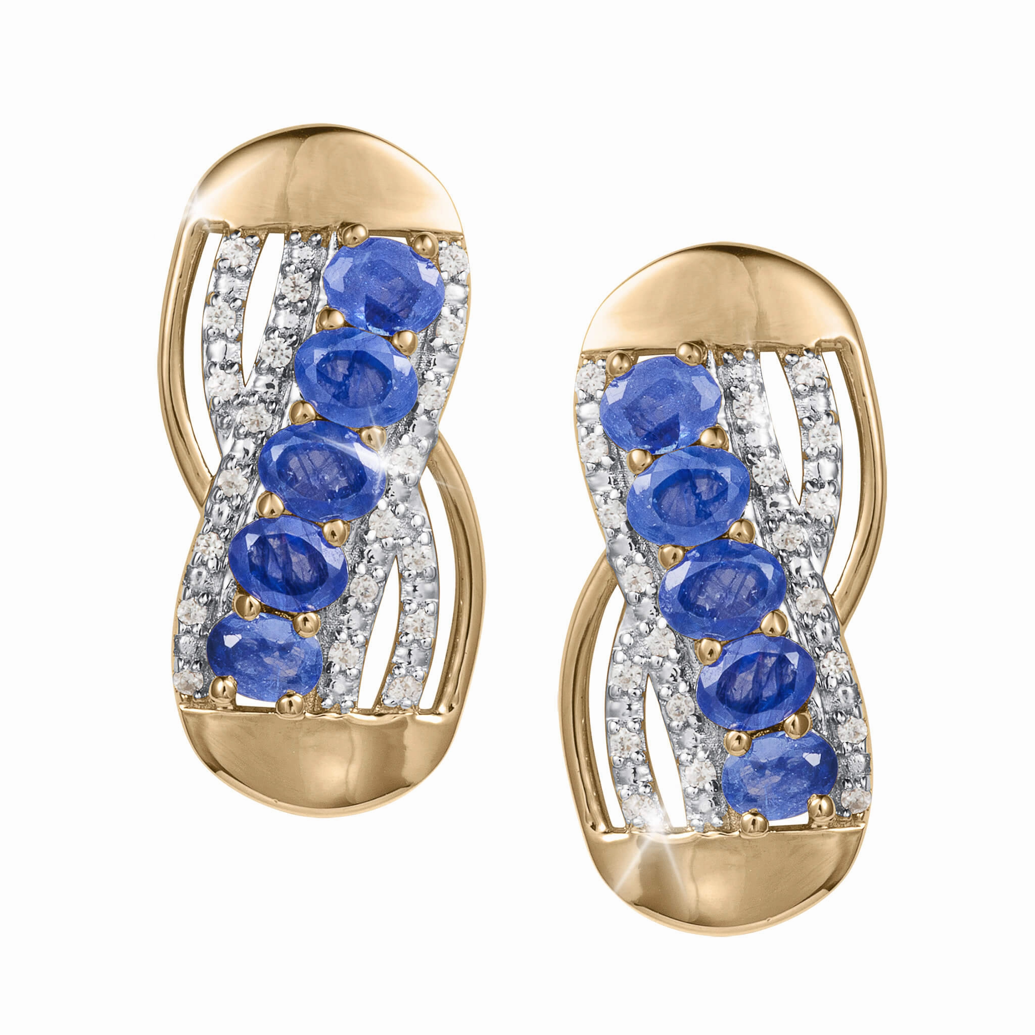 Infinity Sapphire Earrings