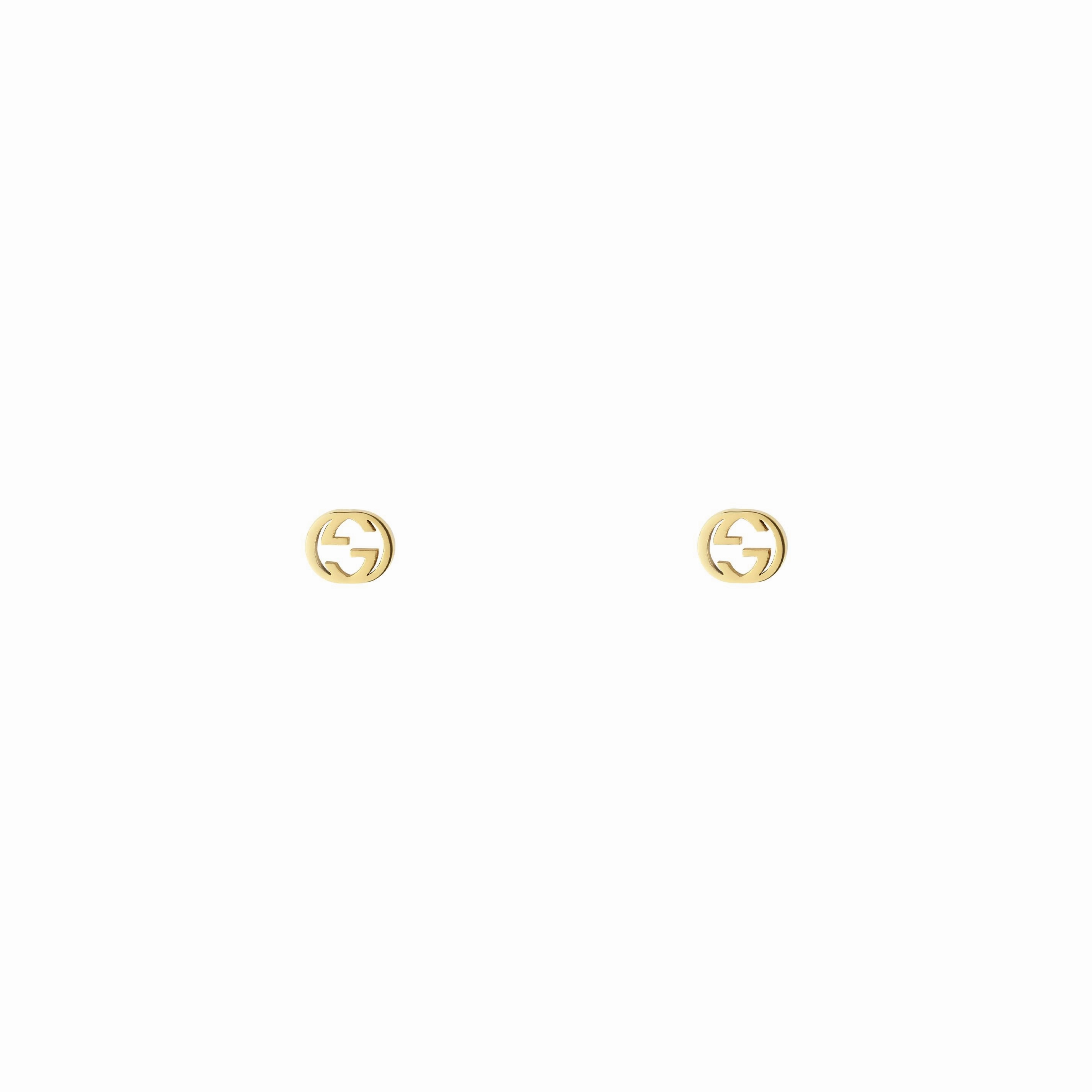 INTERLOCKING 18K GOLD EARRINGS