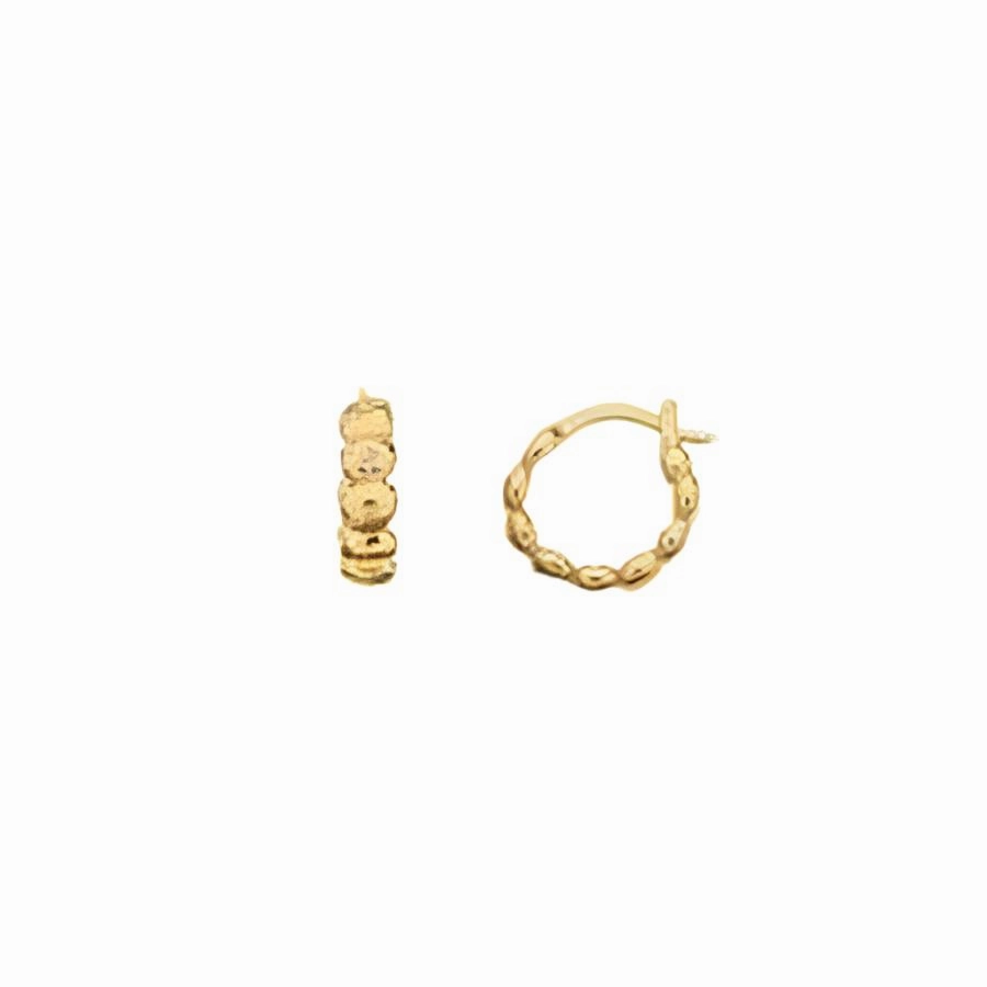 Jac Jossa Gold Plated Silver Beach Earrings