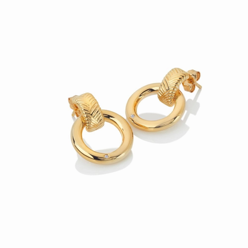 Jac Jossa Gold Plated Silver Spirit Earrings