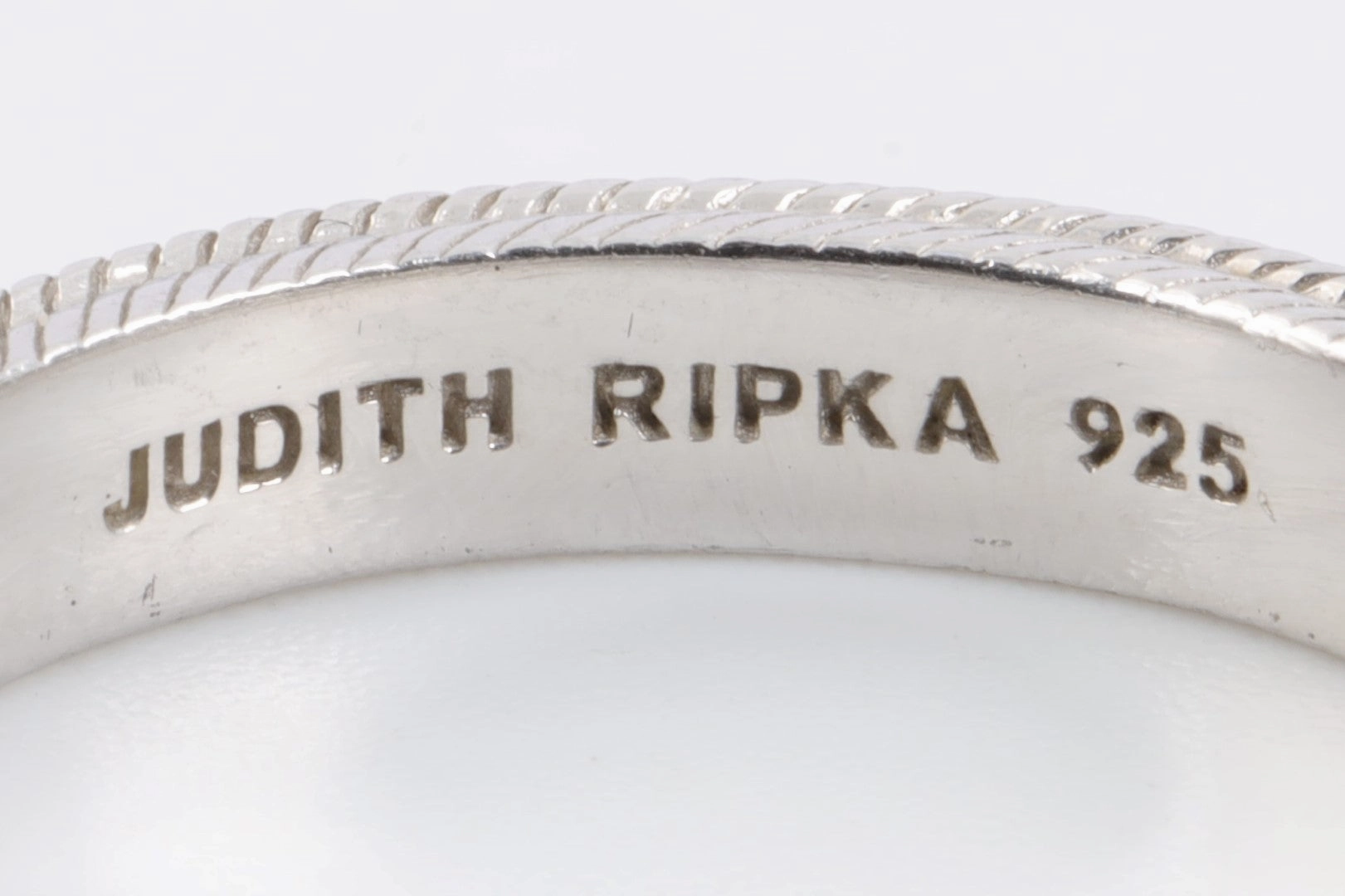 Judith Ripka 925 Silver 0.71tcw Cubic Zirconia Eternity Band Size 9 (4.00g.)