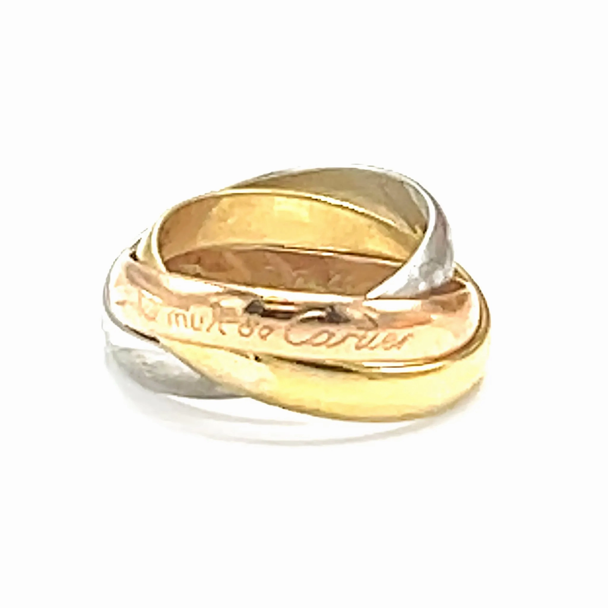 Le Must de Cartier Trinity Ring in 18k Gold