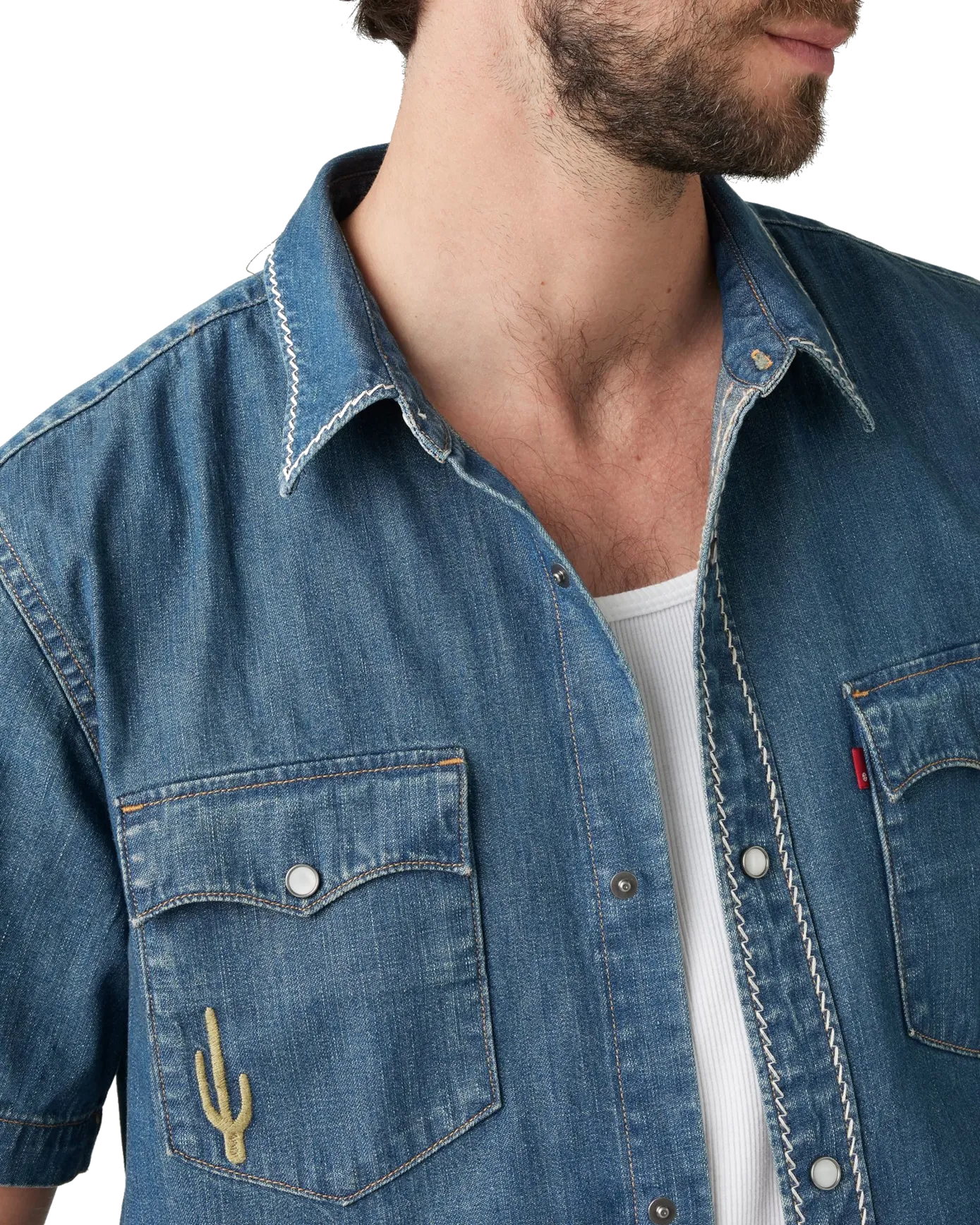 Levi's Clothing Relaxed Western Shirt in Huckleberry Desert