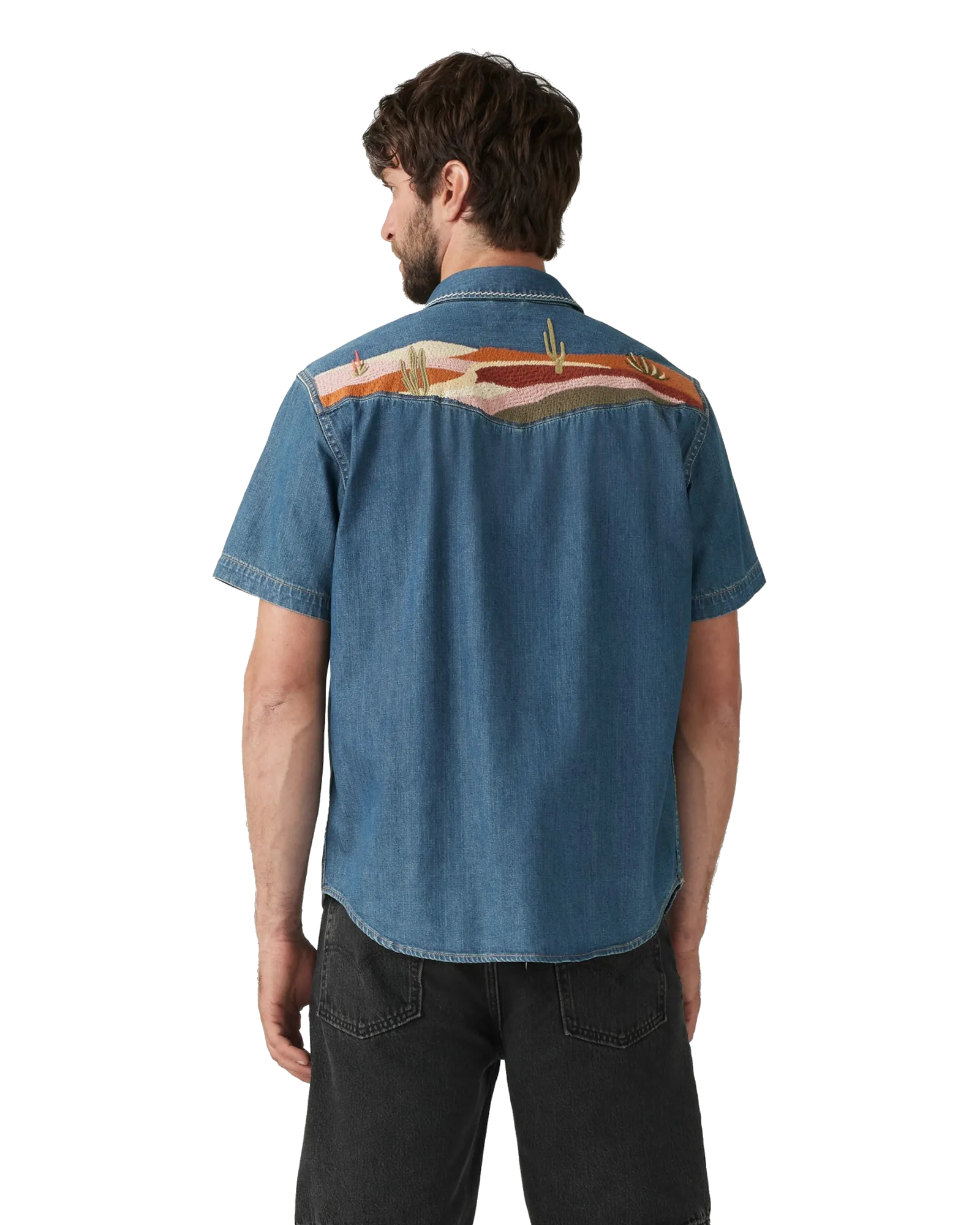 Levi's Clothing Relaxed Western Shirt in Huckleberry Desert