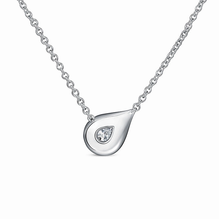 Lu Droplet Pendant 0.30-0.50 in 18K