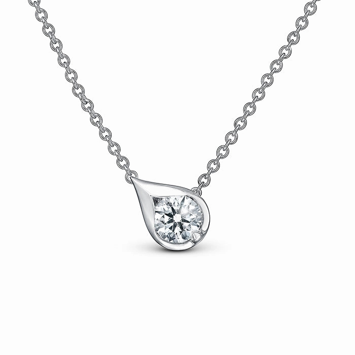 Lu Droplet Pendant 0.30-0.50 in 18K