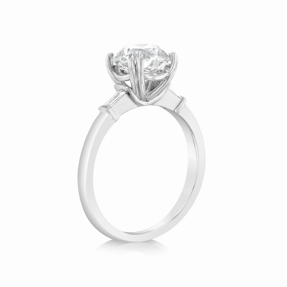 Luminesce Lab Grown 18ct White Gold 2 Carat Certified Diamond Solitaire Engagement Ring