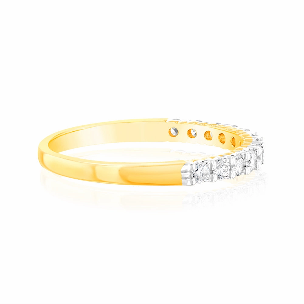 Luminesce Lab Grown 18ct Yellow Gold 0.30 Carat Diamond Eternity Ring