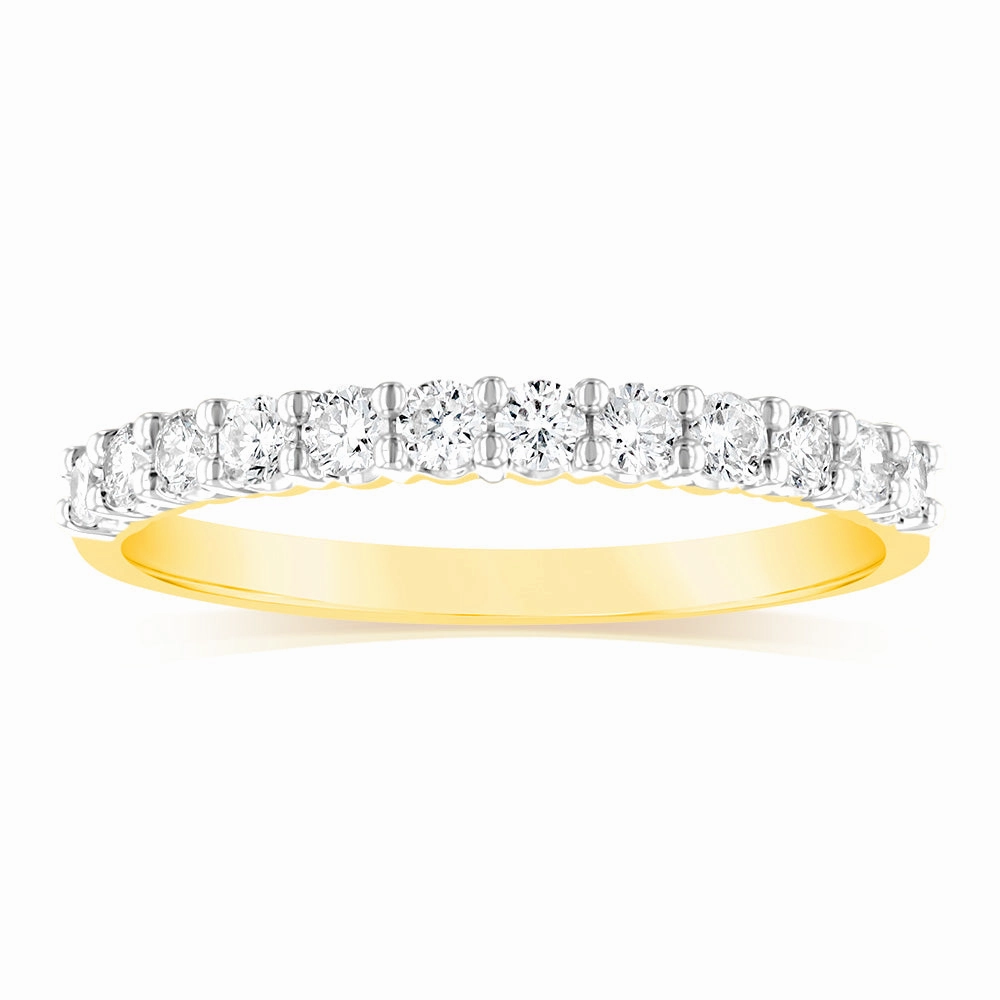 Luminesce Lab Grown 18ct Yellow Gold 0.30 Carat Diamond Eternity Ring