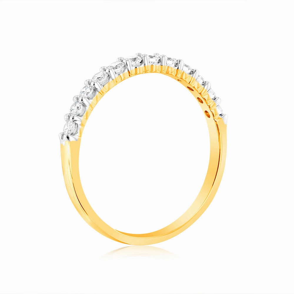 Luminesce Lab Grown 18ct Yellow Gold 0.30 Carat Diamond Eternity Ring