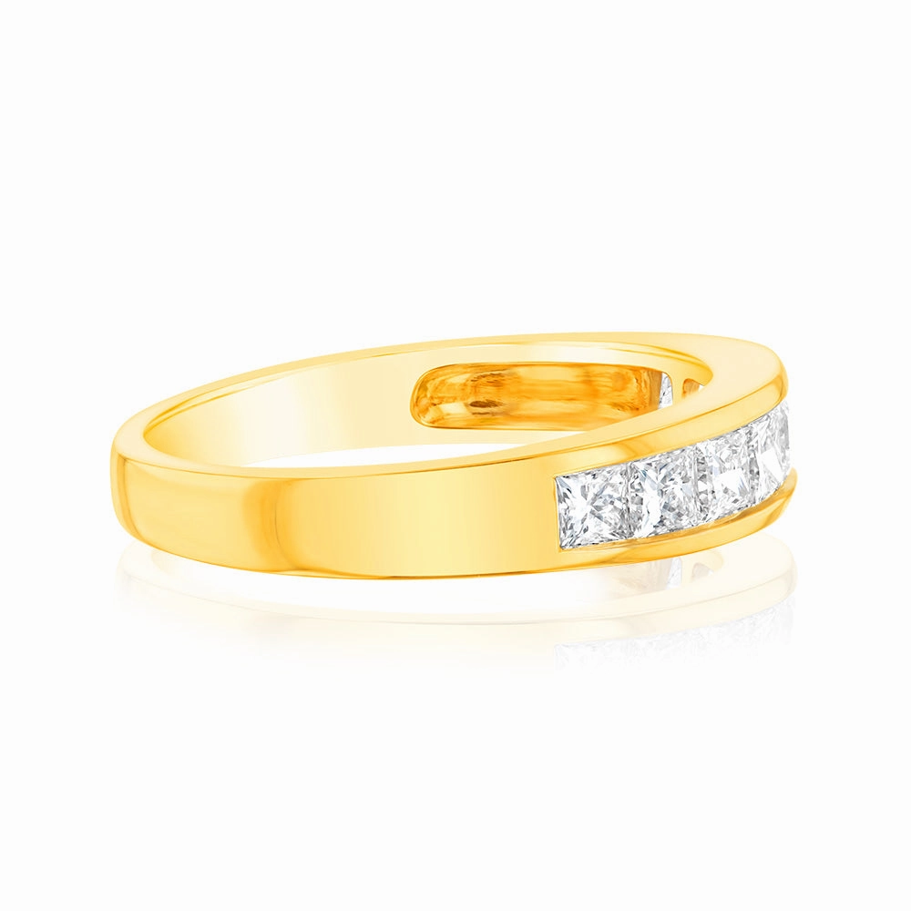 Luminesce Lab Grown 18ct Yellow Gold 0.70 Carat Diamond Wedder Ring