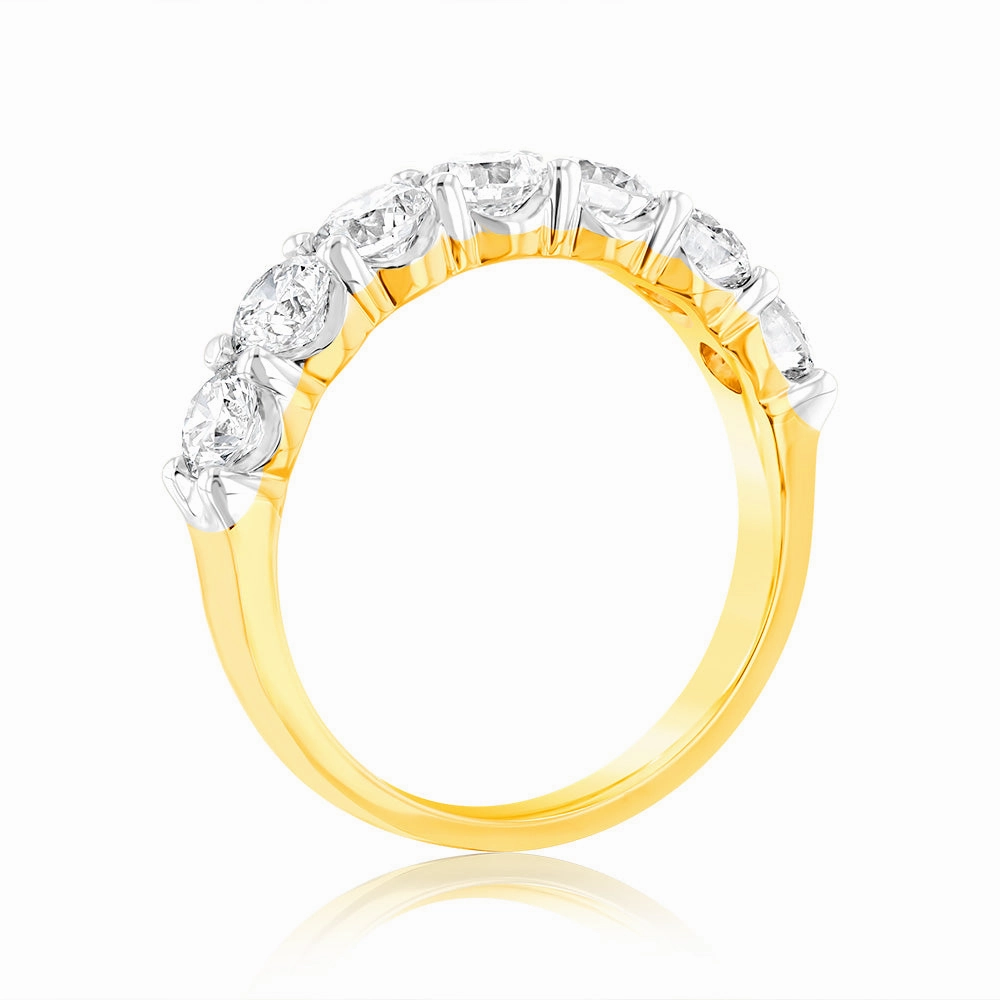 Luminesce Lab Grown 18ct Yellow Gold 1.50 Carat Diamond Eternity Ring