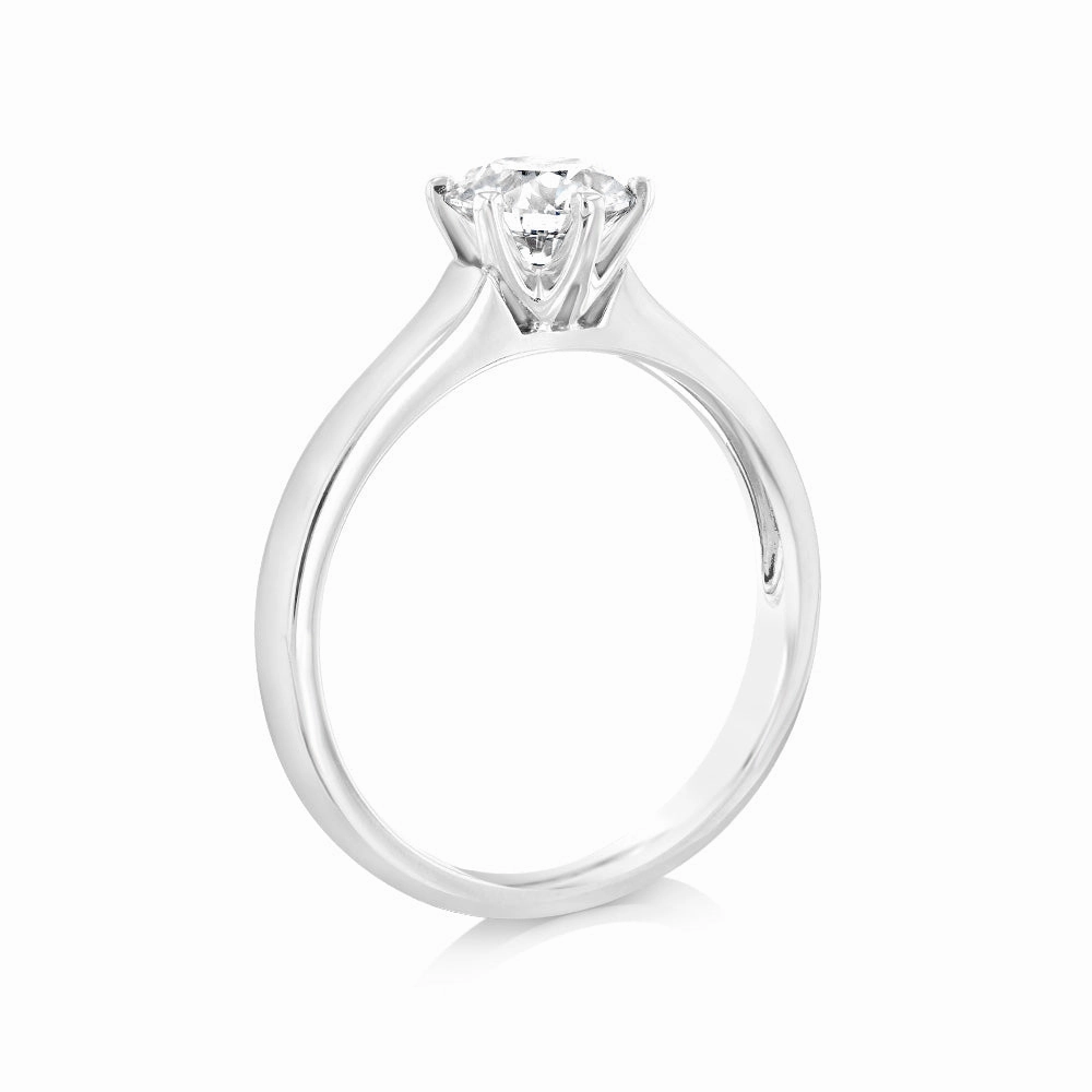 Luminesce Lab Grown 18ct Yellow Gold 1 Carat Certified Diamond Solitaire Ring