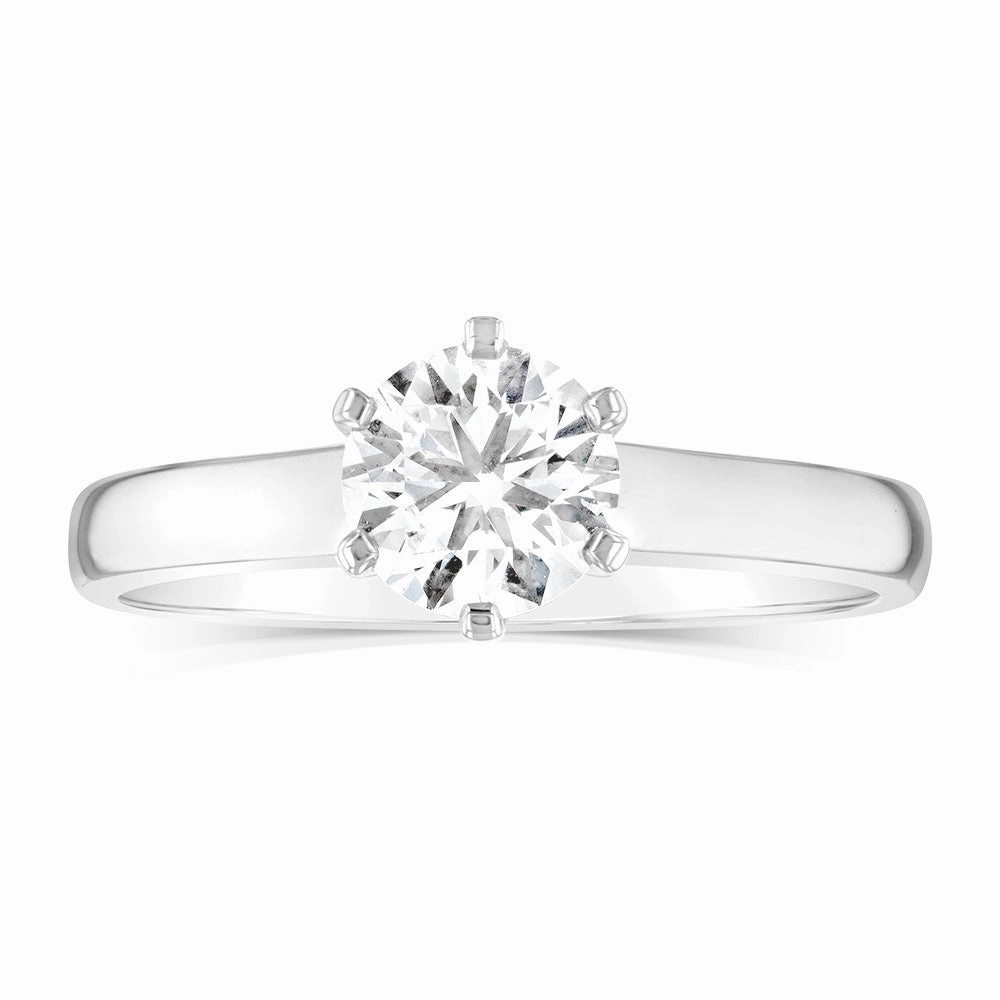 Luminesce Lab Grown 18ct Yellow Gold 1 Carat Certified Diamond Solitaire Ring