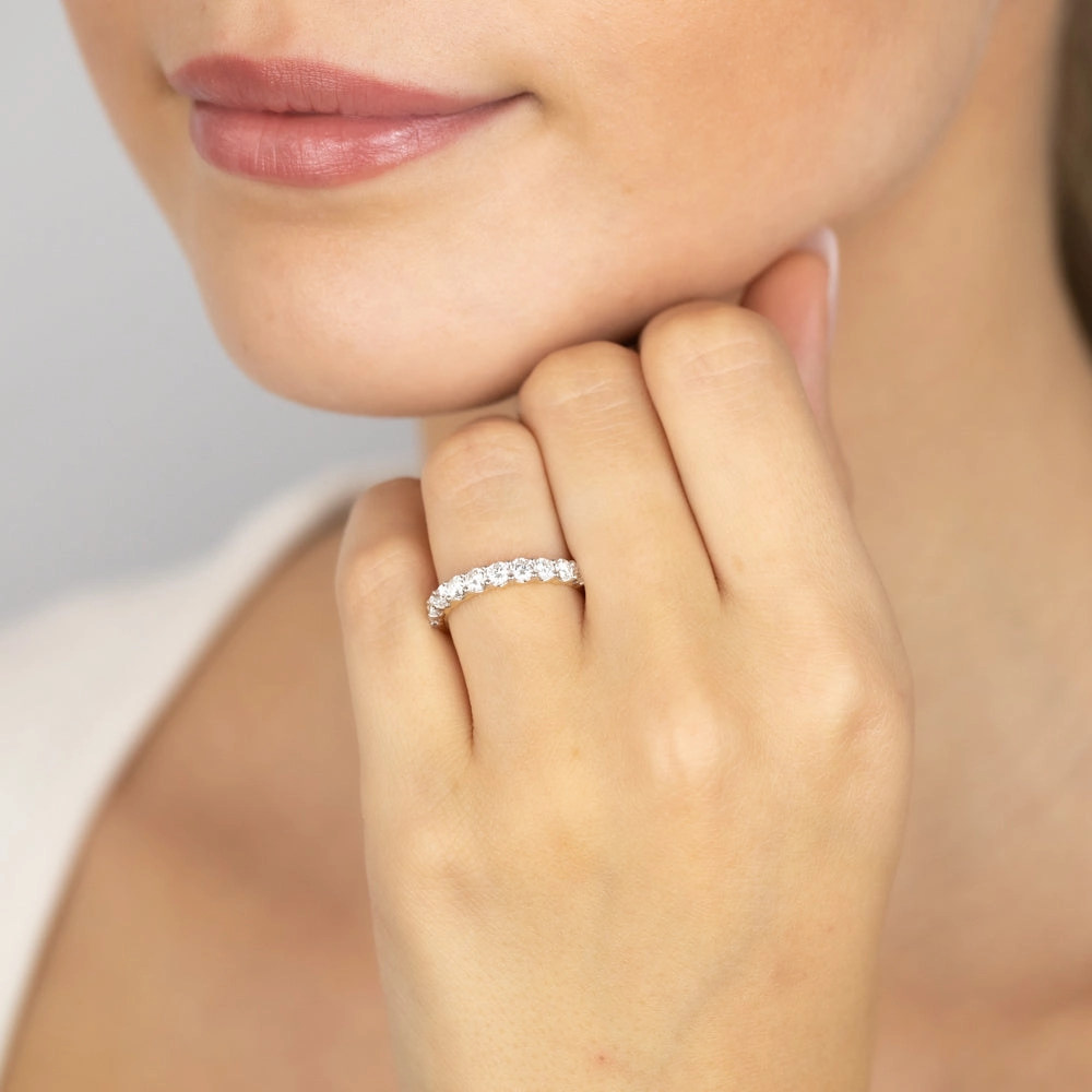 Luminesce Lab Grown 18ct Yellow Gold 3/4 Carat Diamond Eternity Ring