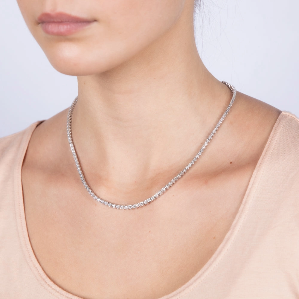 Luminesce Lab Grown 1/2 Carat Diamonds Necklace in Sterling Silver