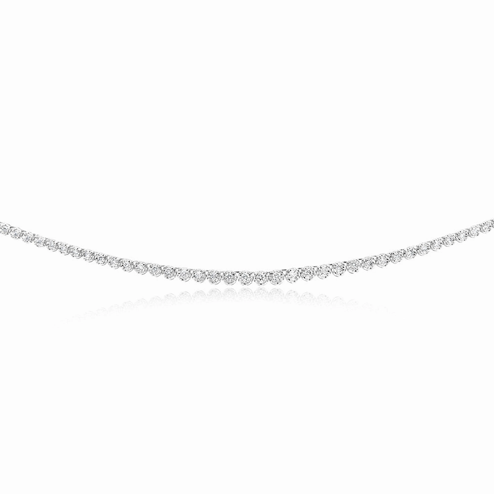 Luminesce Lab Grown 1 Carat Diamonds Necklace in Sterling Silver