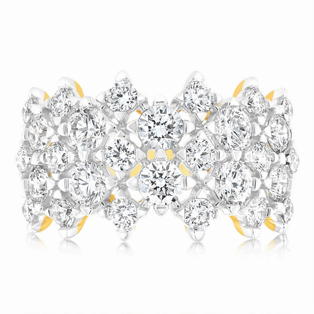 Luminesce Lab Grown 2 Carat Diamond Ring in  9ct Yellow Gold