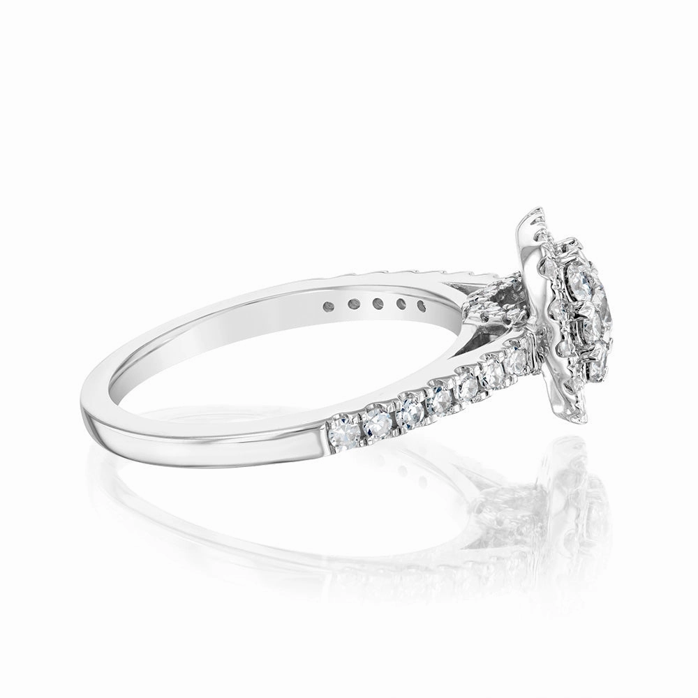 Luminesce Lab Grown 3/4Carat Diamond Ring in 9ct White Gold