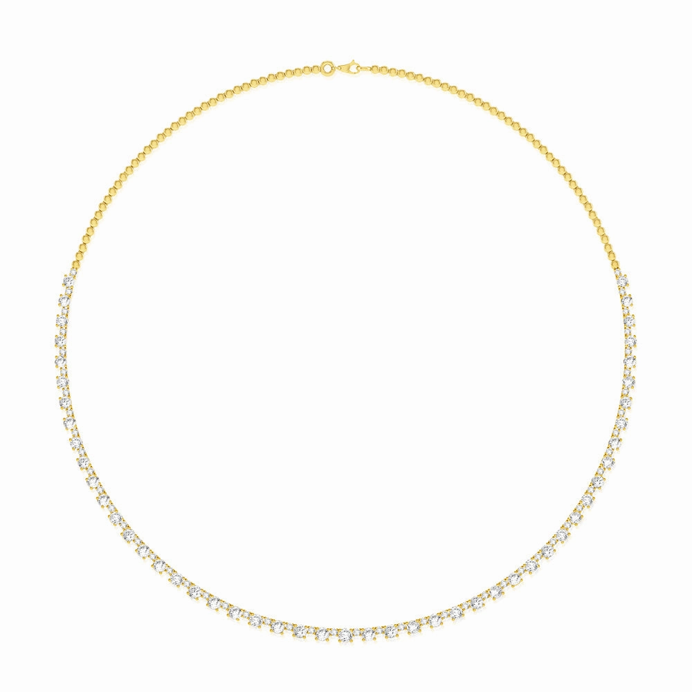 Luminesce Lab Grown 6 Carat Diamond Necklace in 10ct White Gold