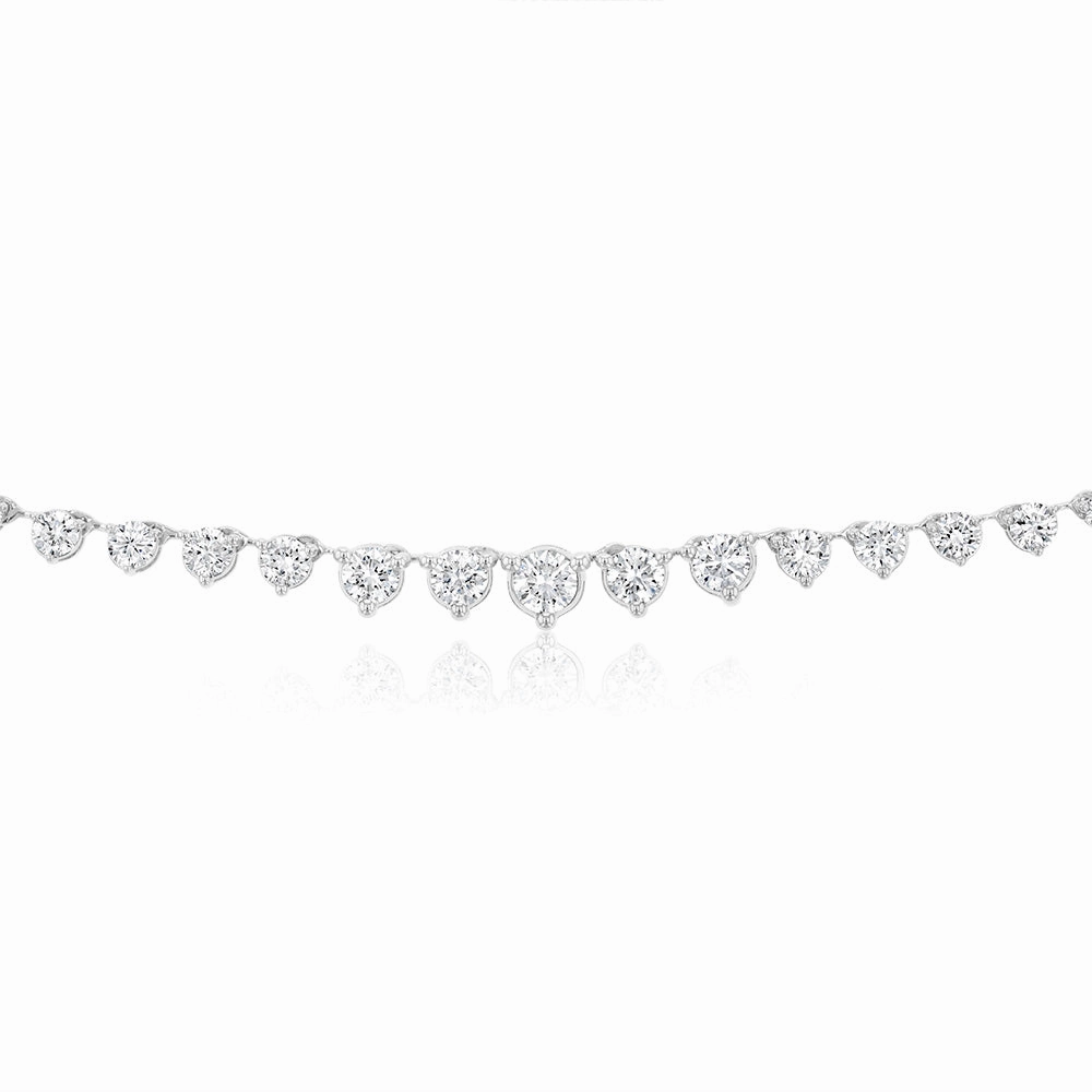 Luminesce Lab Grown 9ct White Gold 3 Carat Diamond Necklace