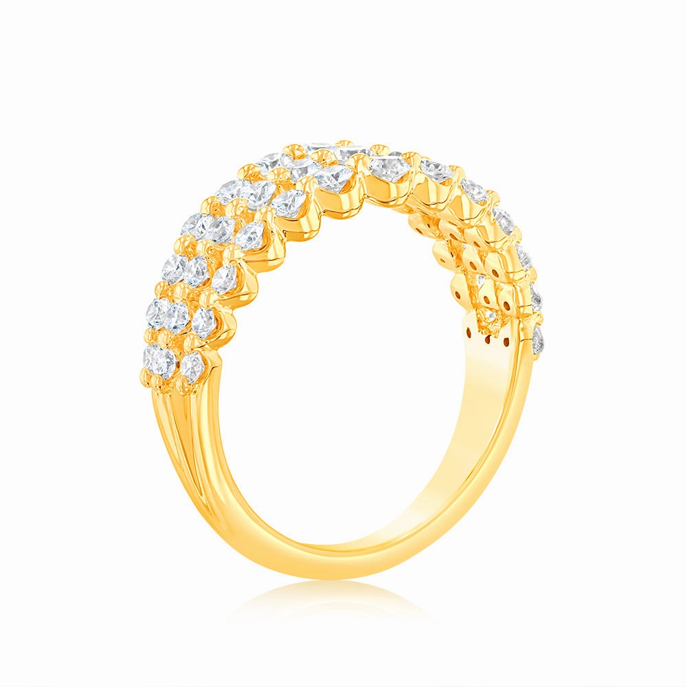 Luminesce Lab Grown Diamond 1 Carat Dress Ring in 9ct Yellow Gold