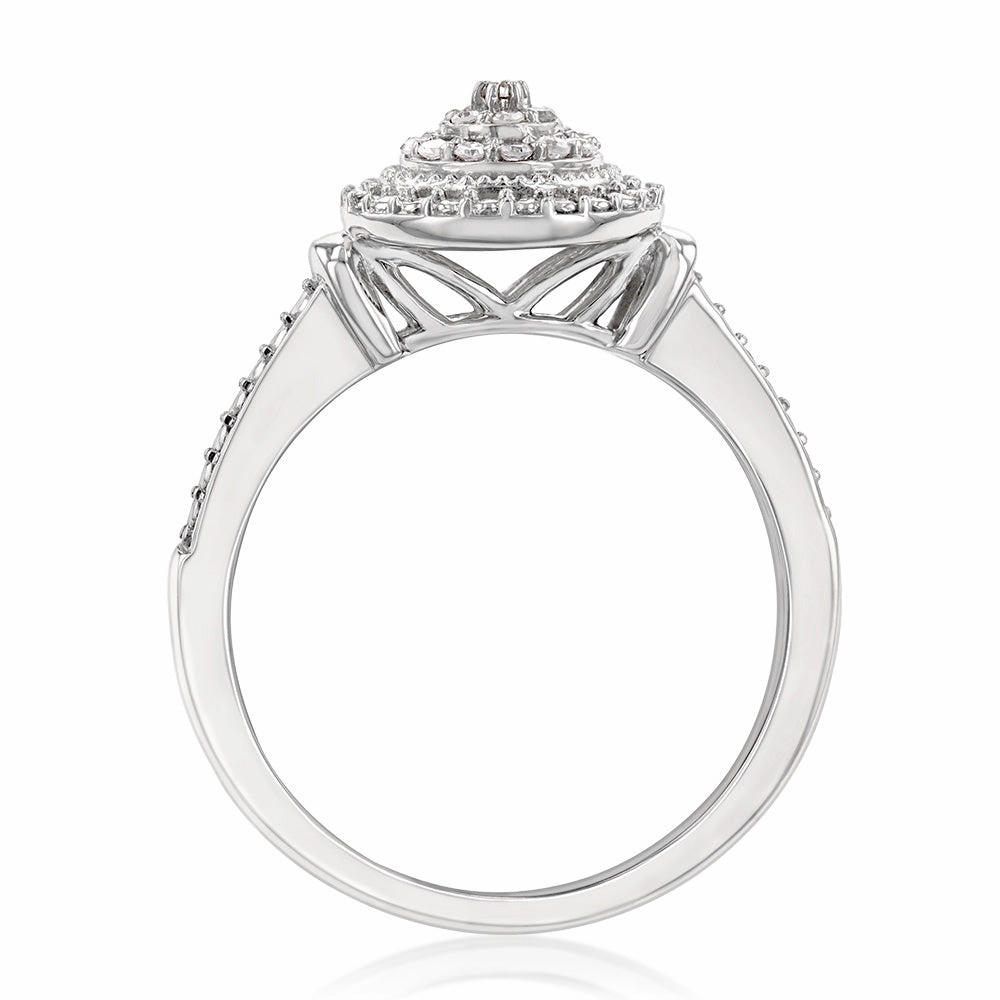 Luminesce Lab Grown Diamond Ring in Silver