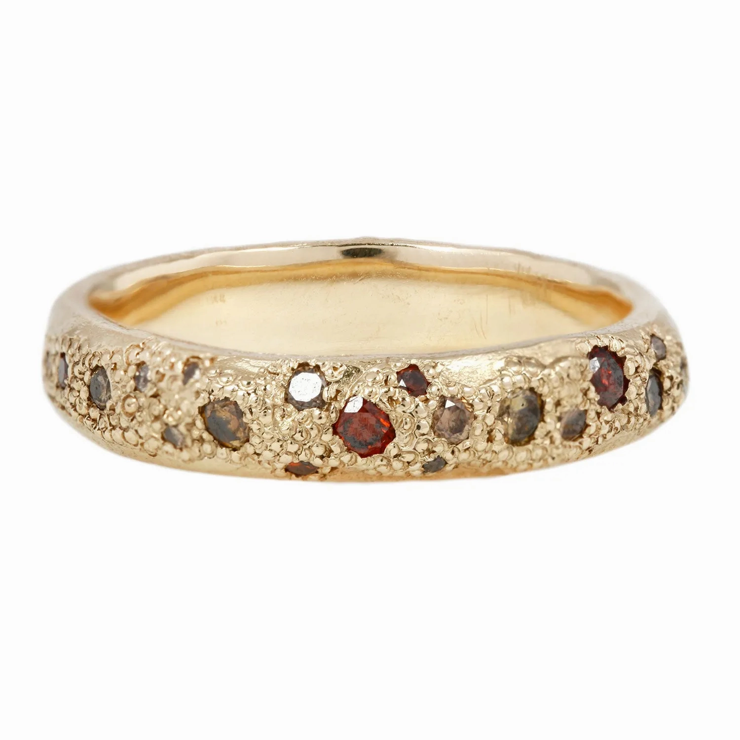 LXXVIII Cognac &amp; Champagne Diamond Scatter Band