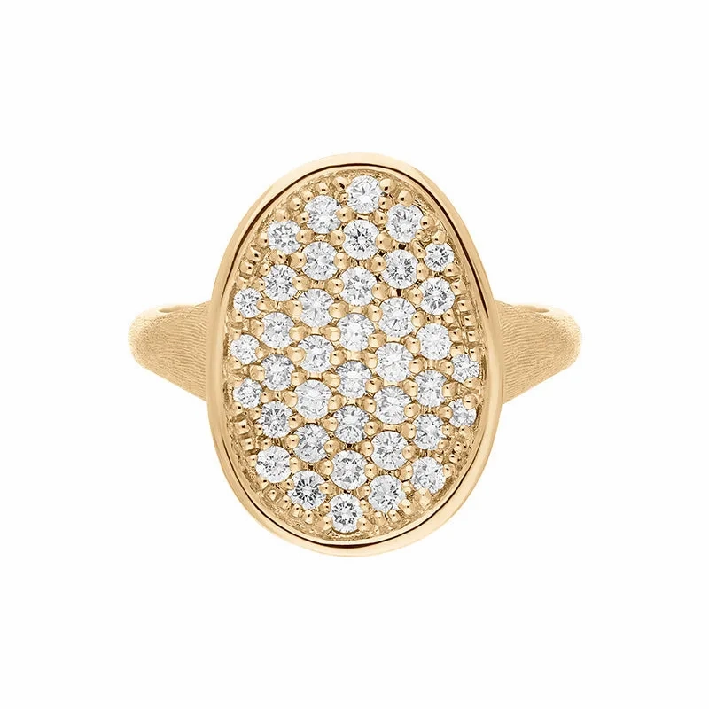 Marco Bicego Lunaria 18ct Yellow Gold 0.67ct Diamond Ring D