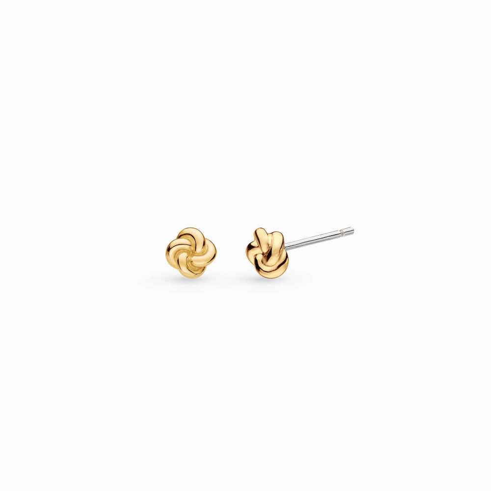 Marina Tide Knot RP/GP Stud Earrings