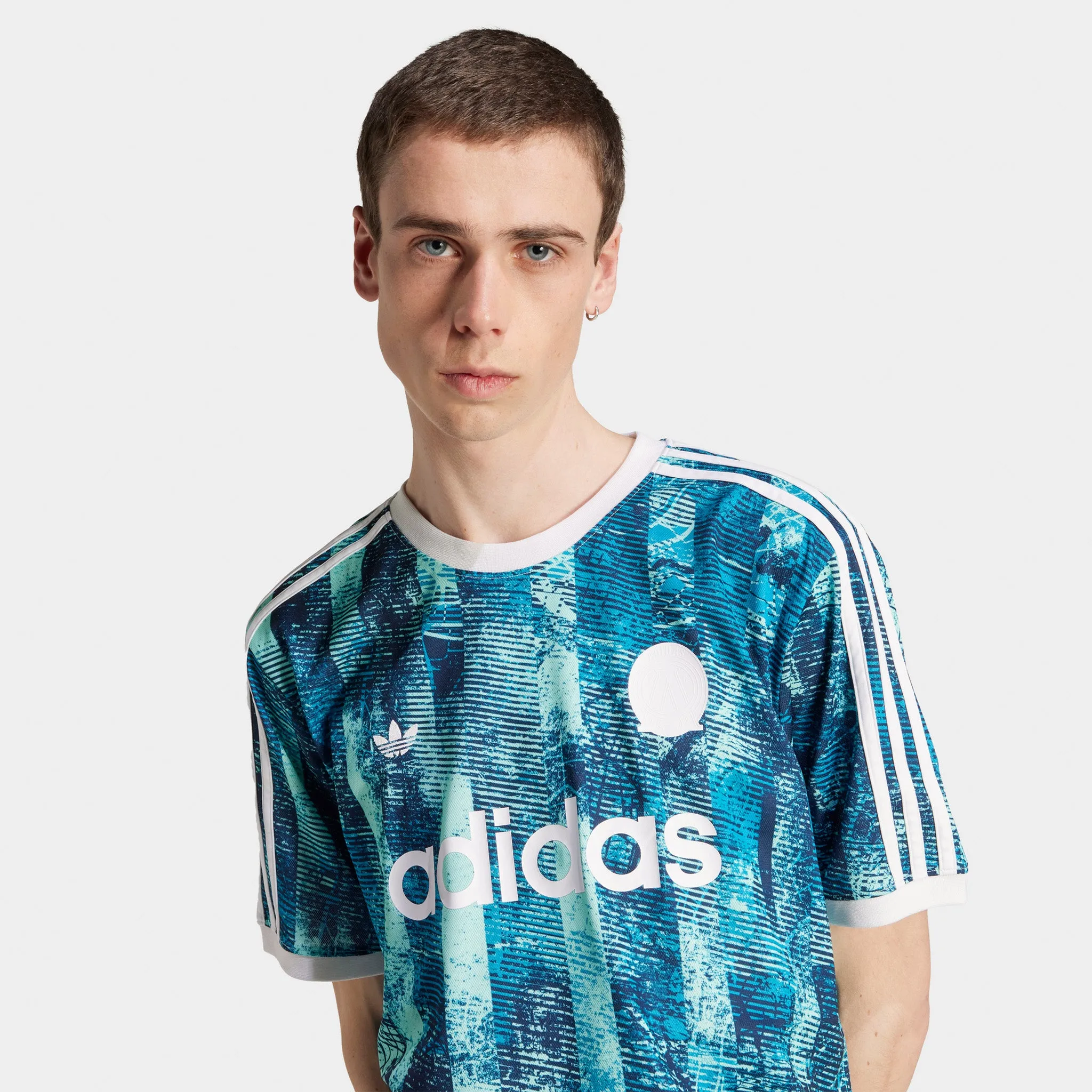 Mens Adidas adidas FTB All Over Print T-Shirt Multicolour / Clear Mint