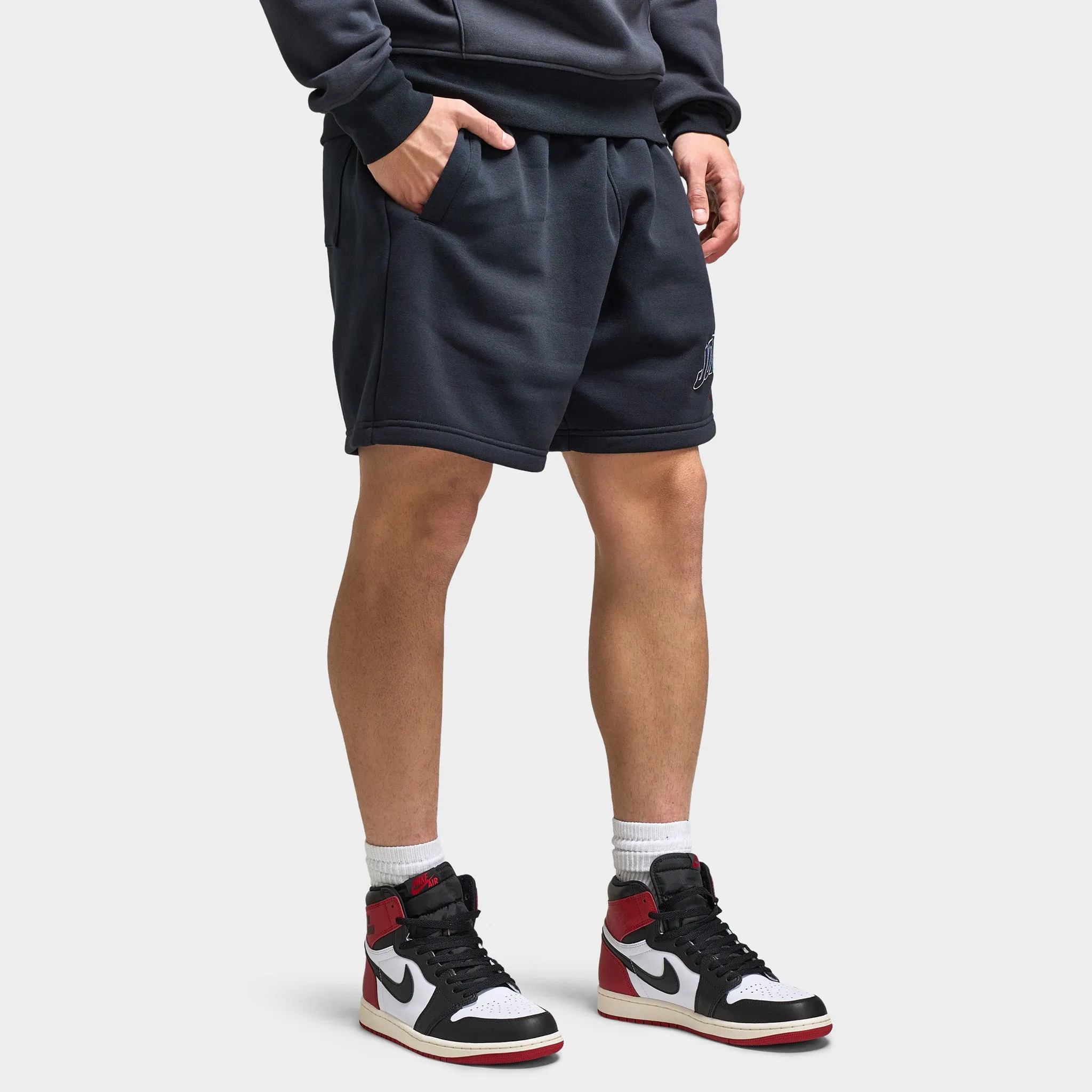 Mens Jordan Jordan Brooklyn Graphic Shorts Black / Gym Red