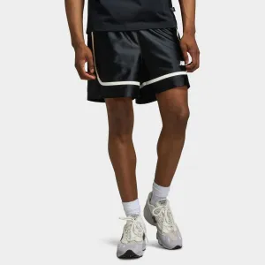 Mens New Balance New Balance Hoops 5 Inch Knit Short / Black