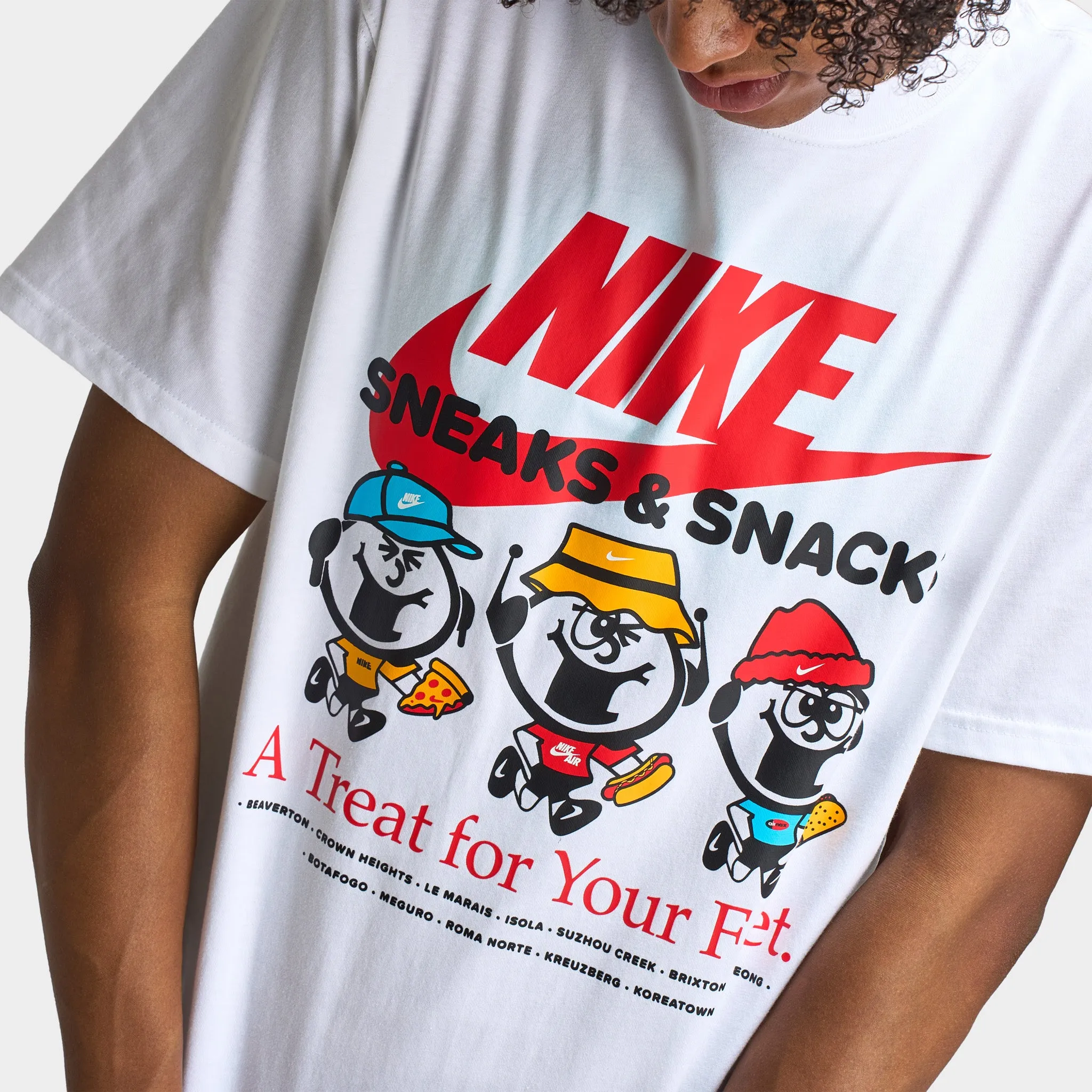 Mens Nike Nike Sportswear Max90 Sole Food Graphic T-Shirt / White
