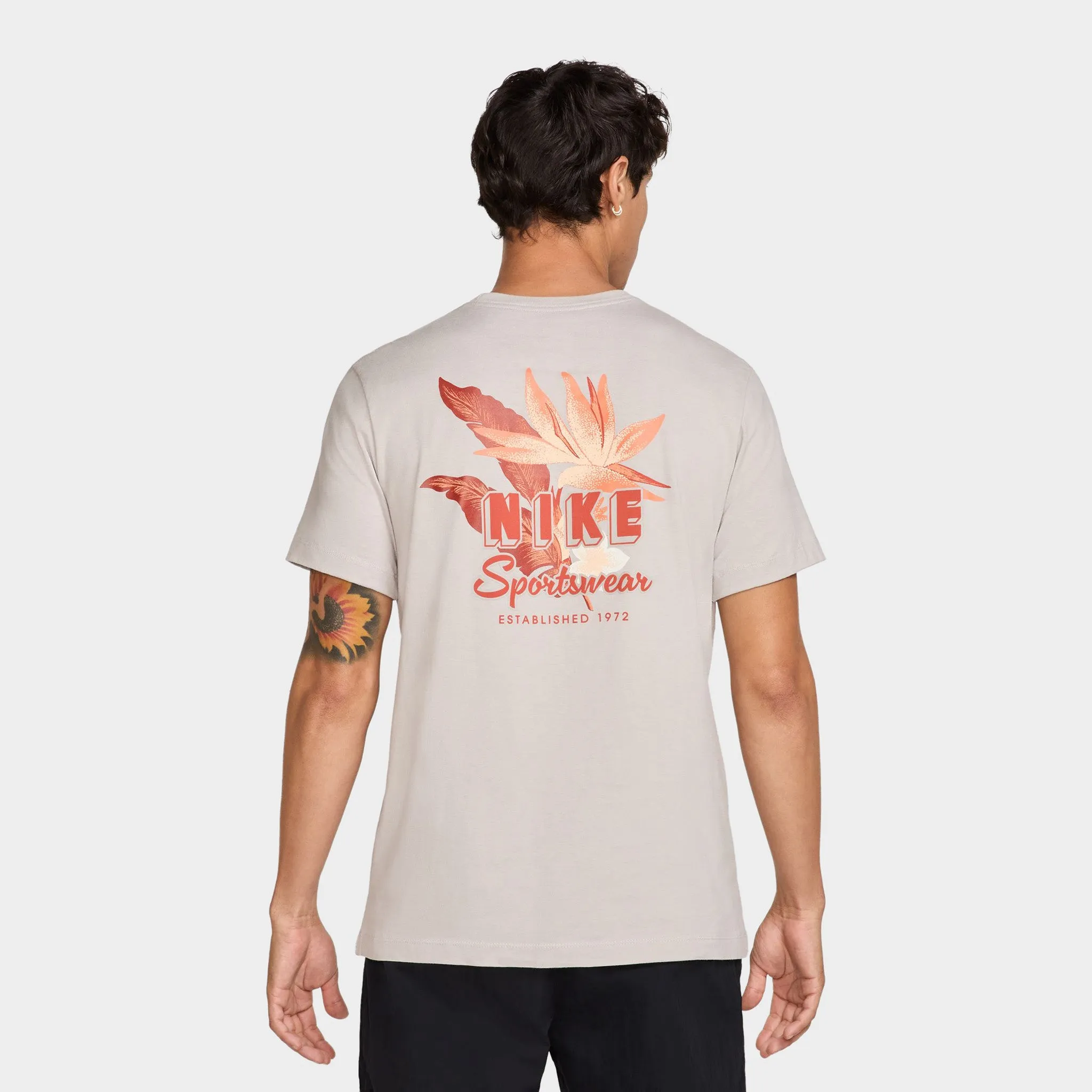 Mens Nike Nike Sportswear T-Shirt Sweet Light Iron Ore / Cinnabar