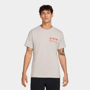 Mens Nike Nike Sportswear T-Shirt Sweet Light Iron Ore / Cinnabar