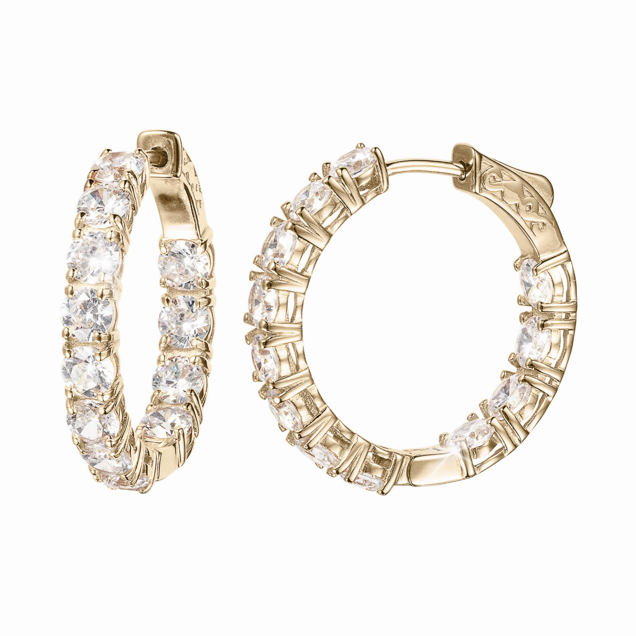 Millionaire Gold Tennis Earrings