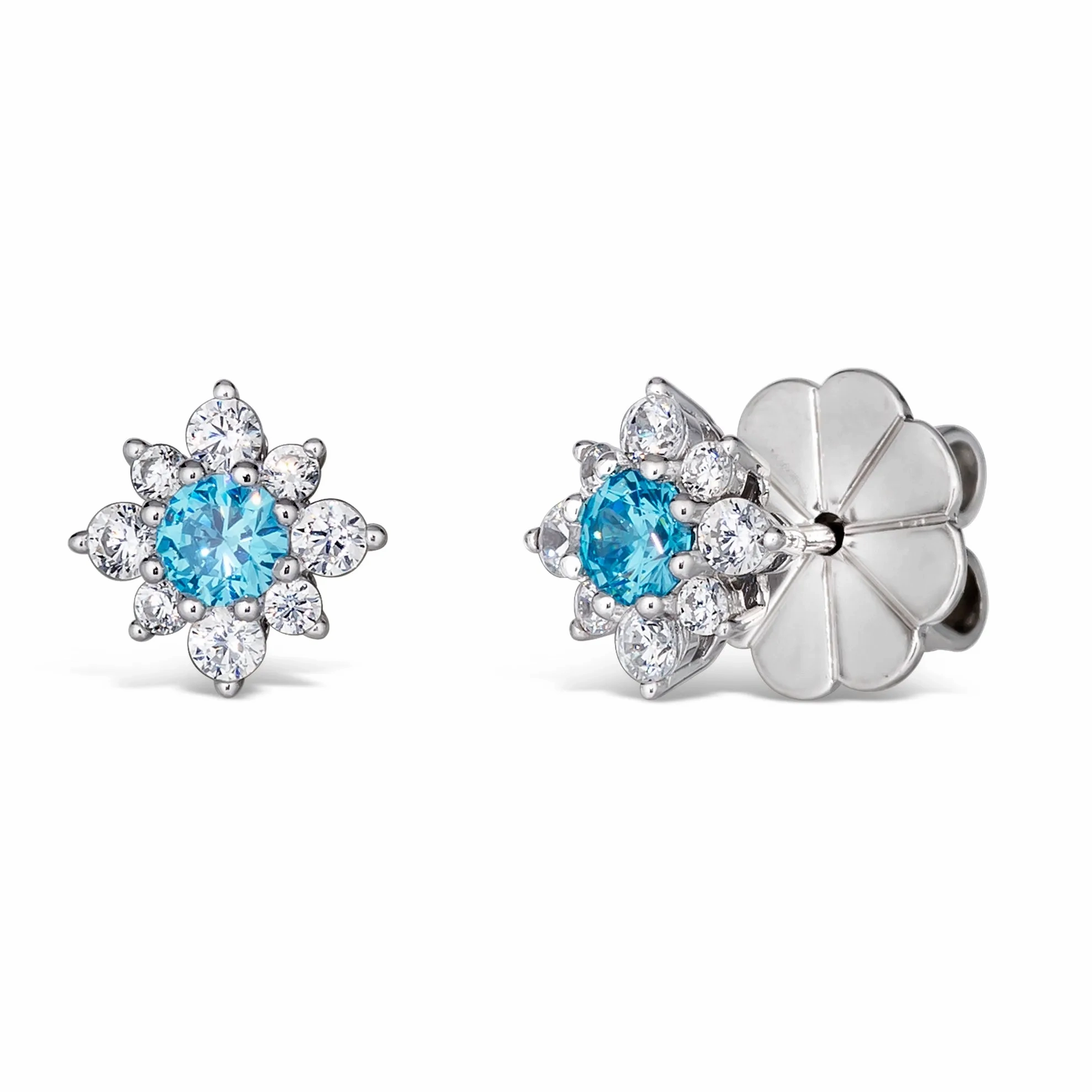 Mini Daisy Diamond Crystalline Studs