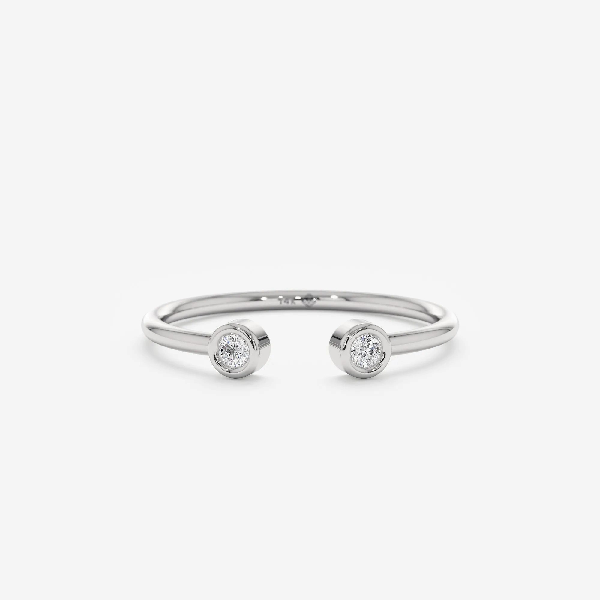Mini Diamond Cuff Ring, Robin
