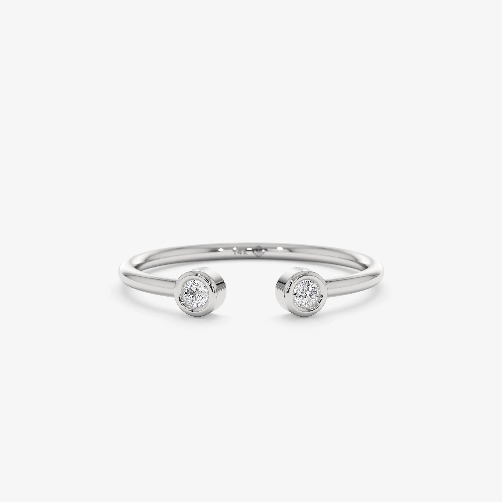 Mini Diamond Cuff Ring, Robin
