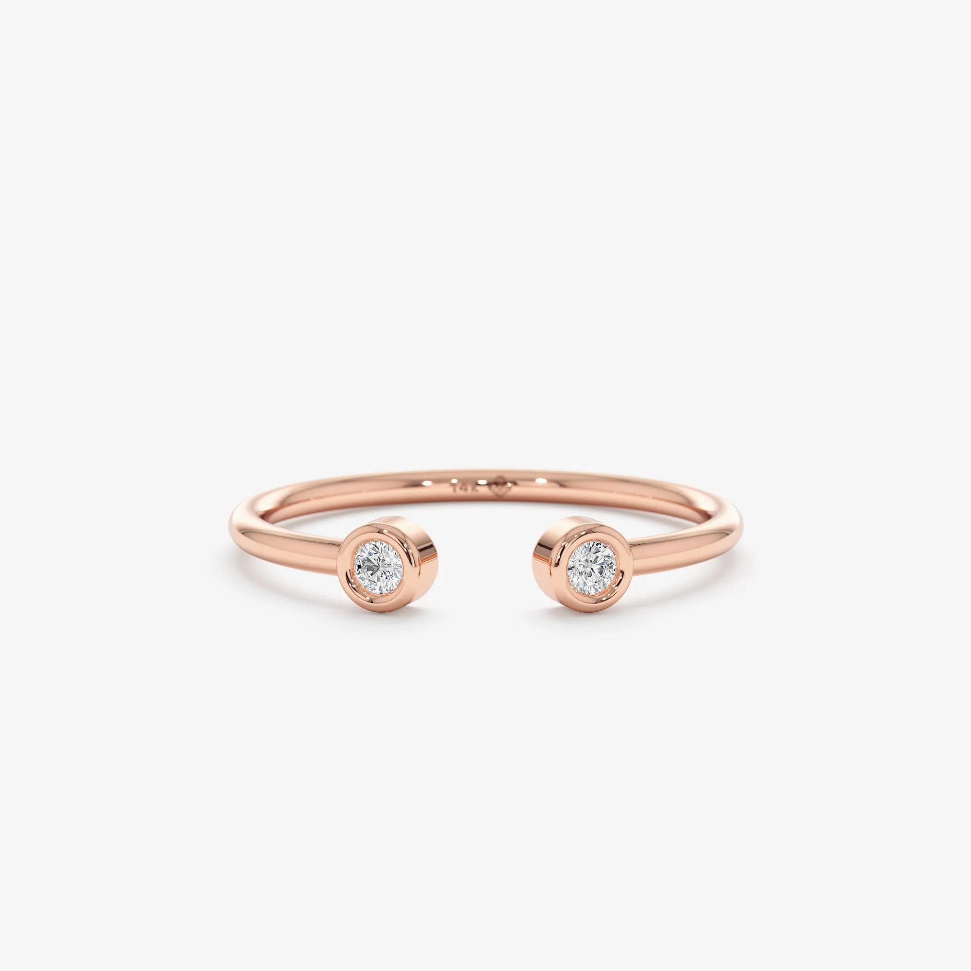Mini Diamond Cuff Ring, Robin