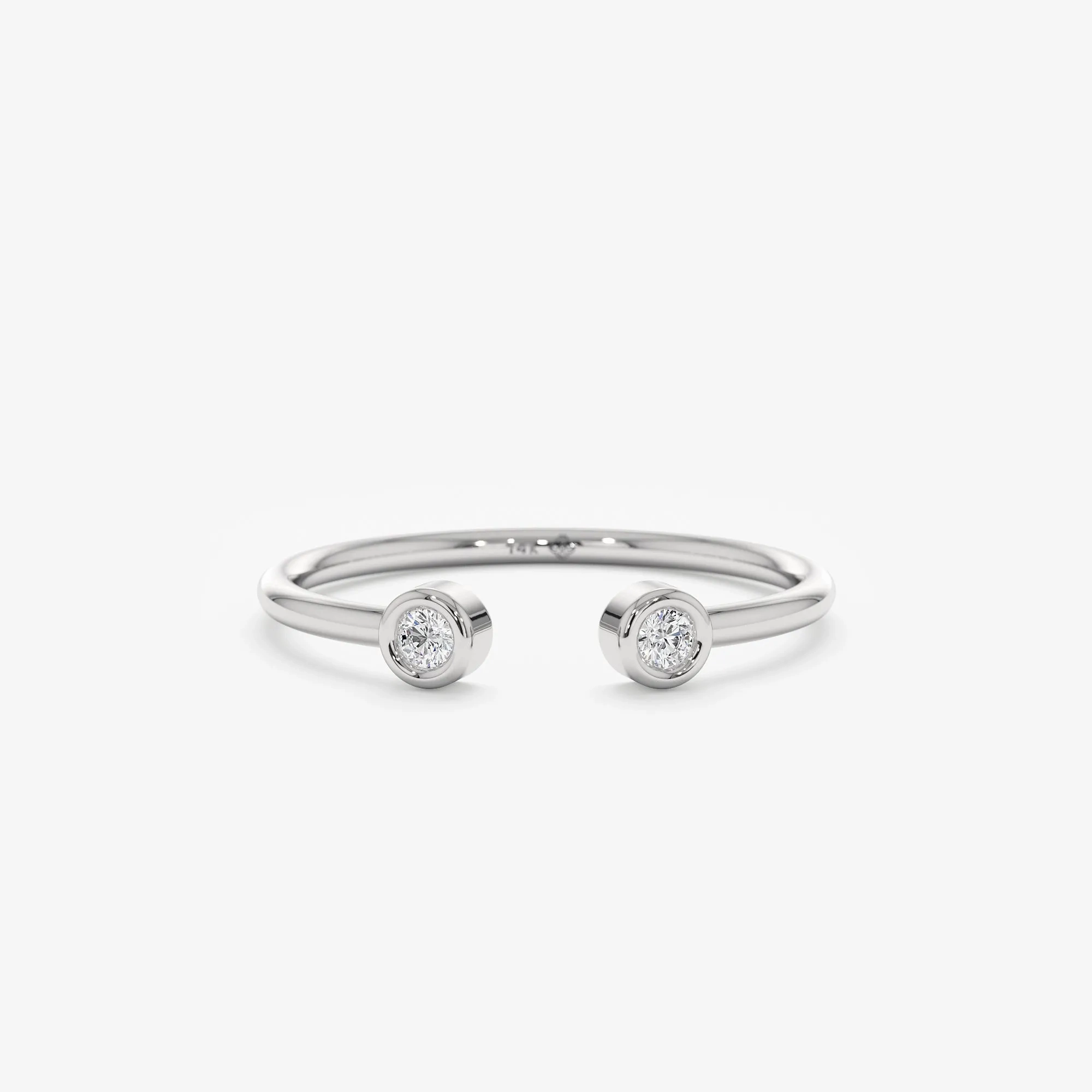 Mini Diamond Cuff Ring, Robin