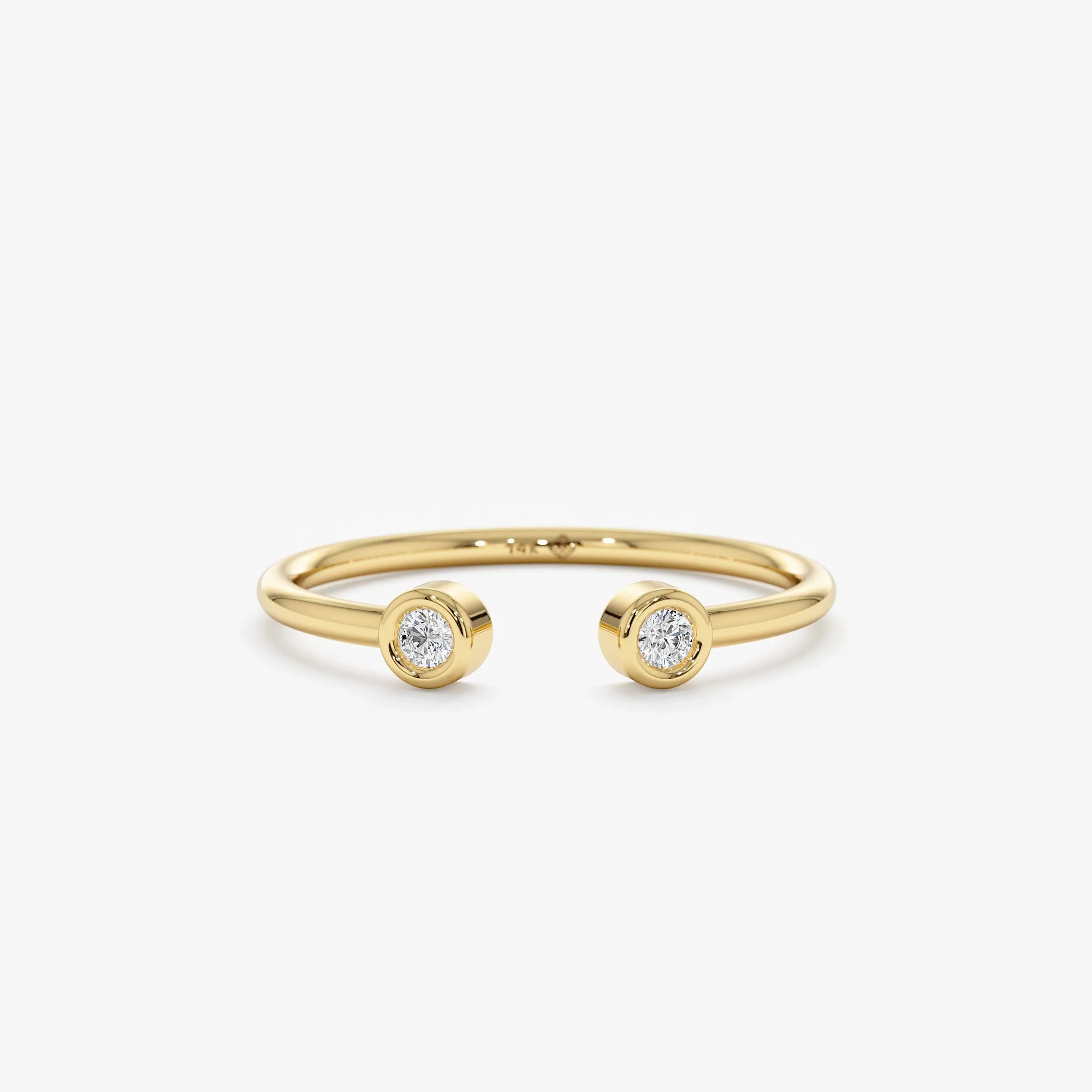 Mini Diamond Cuff Ring, Robin