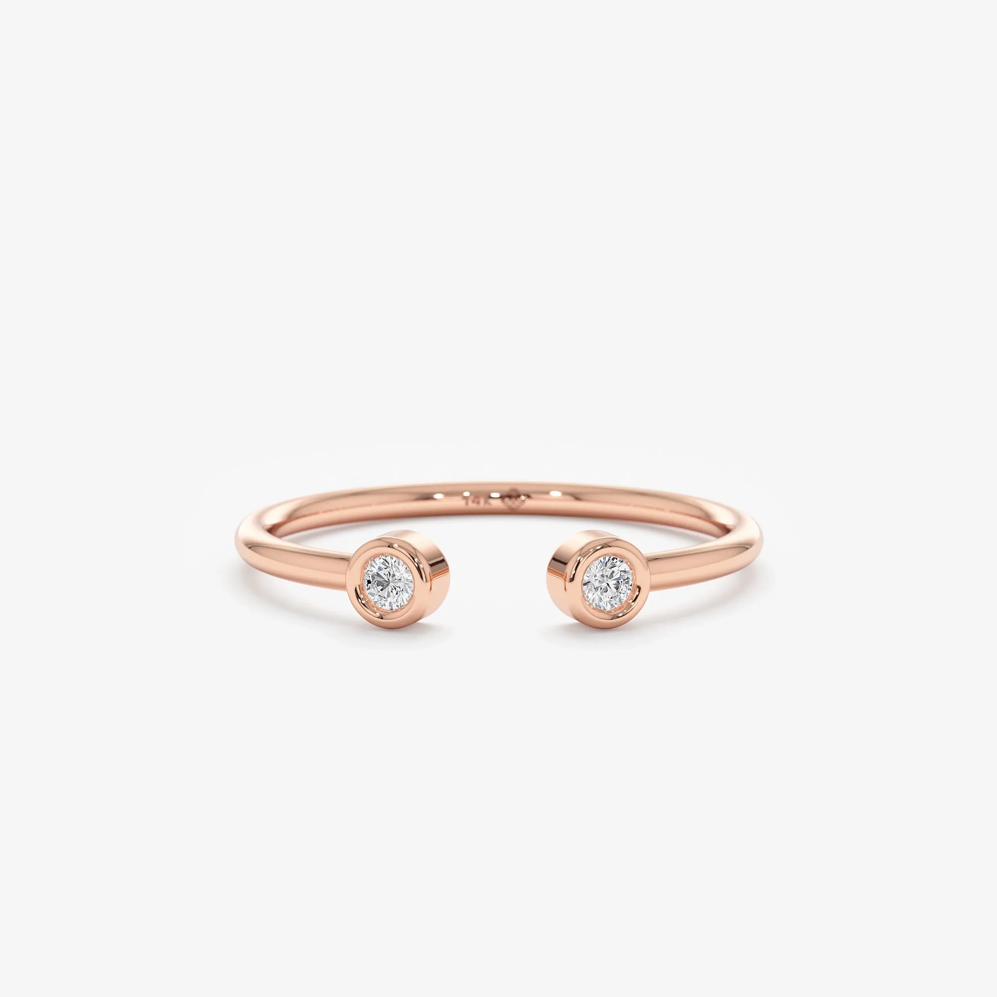 Mini Diamond Cuff Ring, Robin
