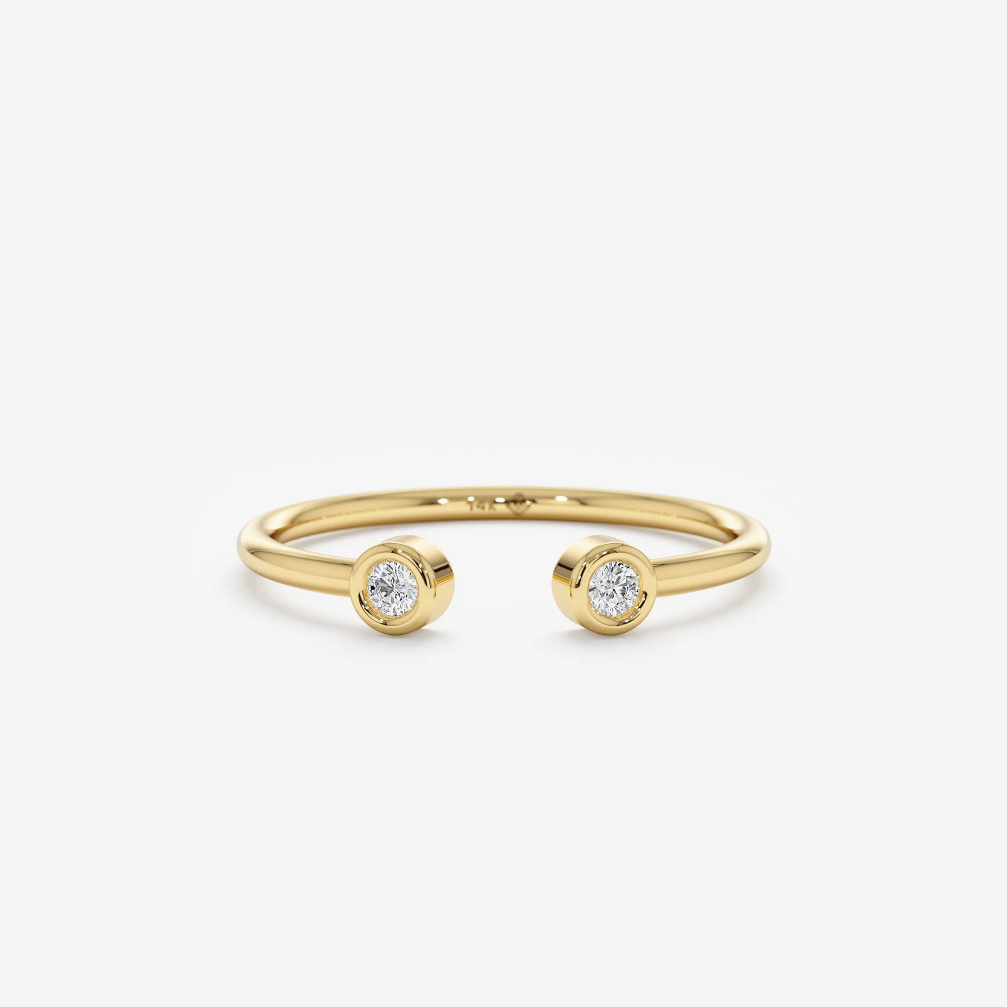Mini Diamond Cuff Ring, Robin