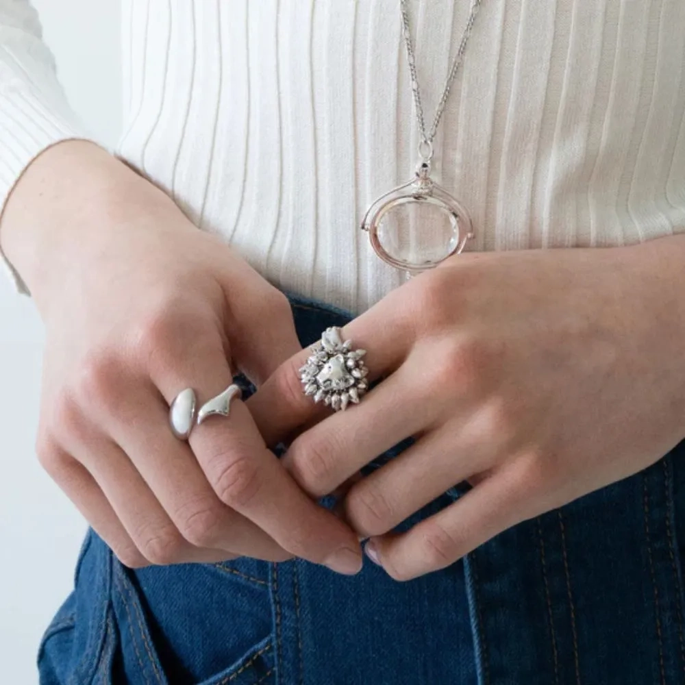 MRK &quot;Perseverance&quot; Fish Sterling Silver Ring SZ 8
