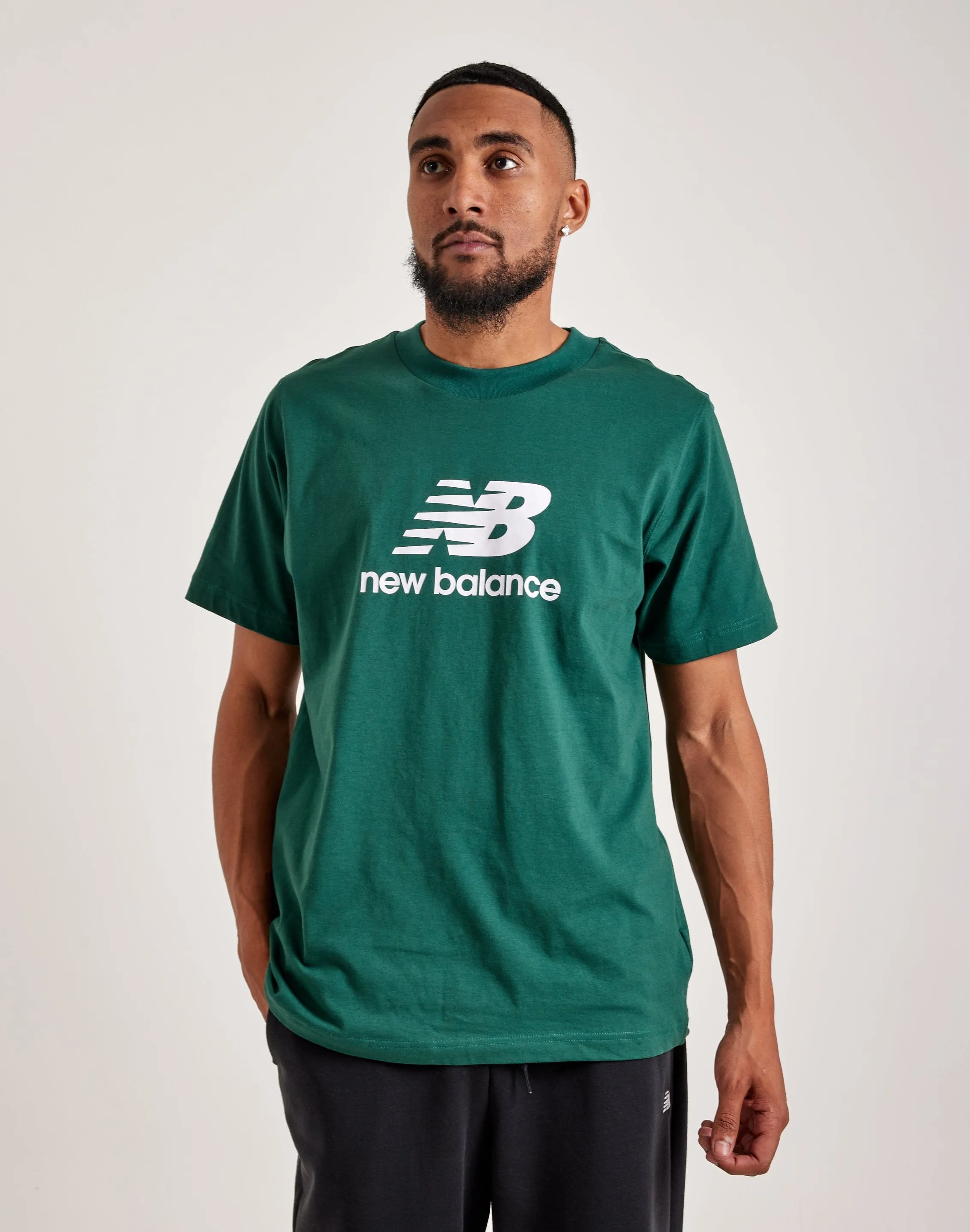 New Balance Essentials Stacked Logo Tee